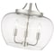 Z-Lite Joliet 3 Light Pendant, Brushed Nickel & Clear 473P16-BN - alternate 3